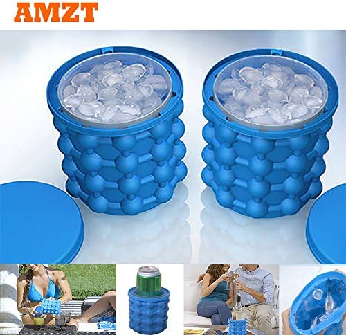 Ice Cube Maker Genie - The Revolutionary Space Saving Ice Cube Maker by AMZT