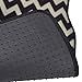 BDK USA Line Design (Chevron/Zigzag) Carpet Floor Mats (White)