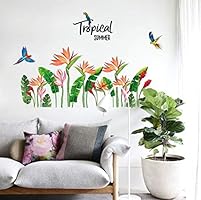 Diy Bird Of Paradise Decor Decals Mural Pvc Wall Stickers Home Decor S Buy Online At Best Price In Uae Amazon Ae