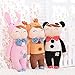 Me Too Angela Smiling Bunny Stuffed Rabbit Dolls Toys Pink 12''+Gift Bag …