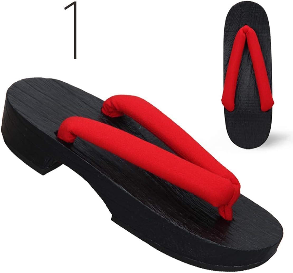 Mens Flip Flops,2018 Summer Mens Sandals Japanese Geta Candlenut Clogs Shoes Flats Wooden 