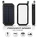 Ayyie Solar Charger Portable Charger Power Bank with 3-USB Outports & 21 LED Flashlights, 8000mAh Backup Battery Pack Phone Charger for Camping, Outdoor, Outside Activities