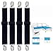 Sheet Band Straps Suspenders, Adjustable Bed Corner Holder Elastic Fasteners Clips Grippers Mattress Pad Cover Fitted Sheet, 4 Piece Set