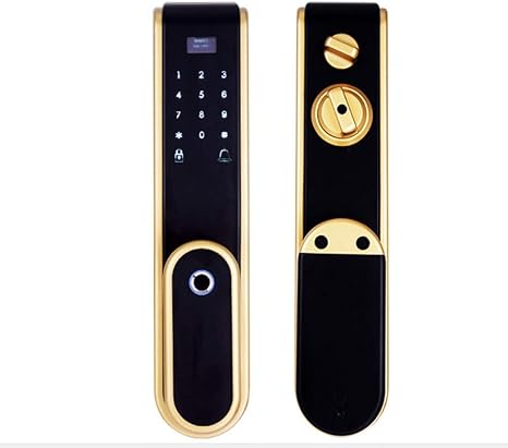 Amazon Co Jp ドアロック グレード1 スマートコード タッチスクリーン 電子デッドボルト アラーム内蔵 スマートキー 電子デジタルスマートドアロック キーパッド付きドアロック キーコードドアロック Diy 工具 ガーデン