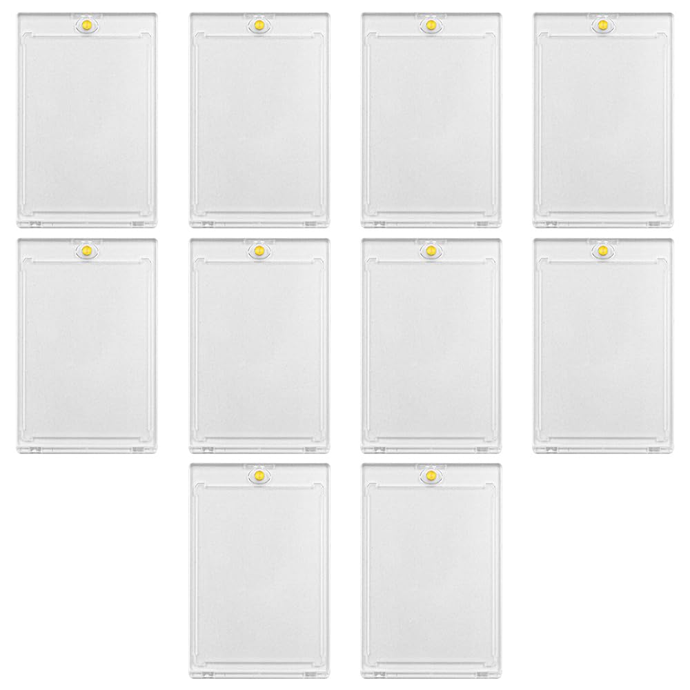 CENPEK 10PCS 35PT Magnetic Card Holder Top Loaders for Cards Basketball Sports Game Trading Cards
