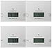 Wasserstein Beautiful Digital Multifunction Tempered Glass on Stainless Steel Kitchen, 5 kg