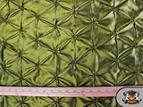 Taffeta Belly Button Olive Fabric / 48