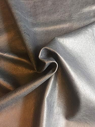 Blue Grey Leather Skins - Full Skins - 9 sq ft - Avg 37¨x 33¨at Longest and widest – Genuine Real Lambskin Fabric – Upholstery Home Decor Sewing Material- Craft Projects – DIY Supply