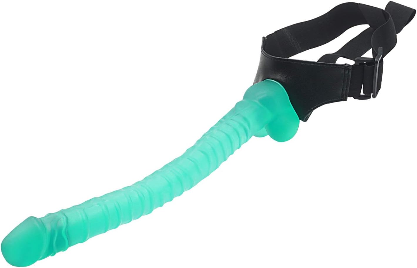 YRJDL Funny Toys 16.53 Inch Adjustable Plus Size Waist Super Soft Strapon for Couples Realistic Strapons Massaging Wand Beginner's Lifelike Suction Cup Tools Women Underwear (Color : Green)