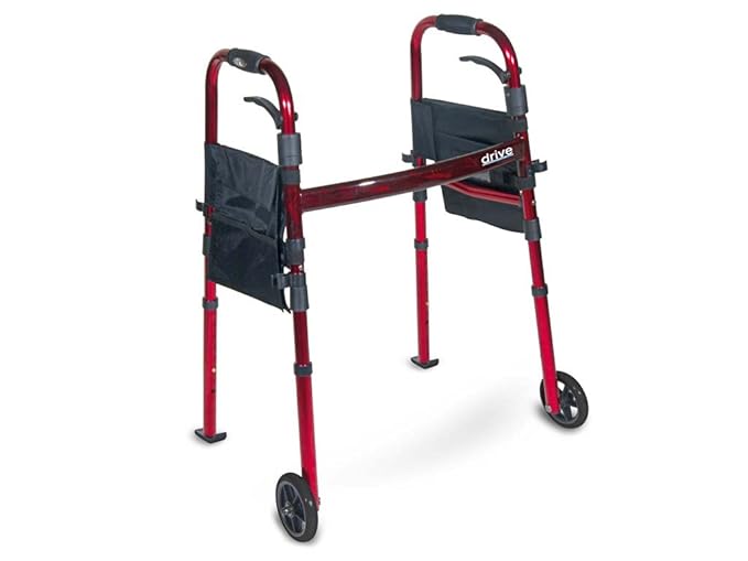 Drive DeVilbiss Healthcare Ready Set Go' Wheeled Travel Walker with