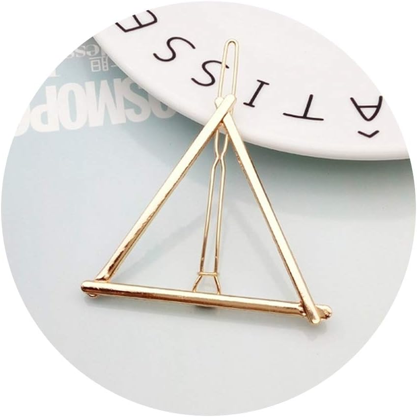 Hair Clip For Women Triangular Moon Lip Round Barrette Stick Hairpin Hair Pins Head,6