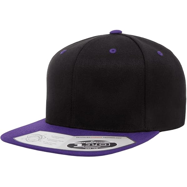 Casquette 110 One Ten Snapback Noire – Laine/acrylique – Taille Unique – Très Bon état