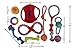 TEANDE 10 Pack Dog Toys Set by Wiggler Pets | Durable Rope Chew Squeaky Toy Value Pack for Small Puppy and Medium Doggie | Interactive Tug of War Outdoor Toys | Exercise Toys Variety Bundle for Dogs