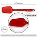 3 Piece Premium Silicone Kitchen Cooking Utensils - Pro Grade 600 Degrees, High Heat-Resistant - Spatulas, Turners, Scrapers, Durable, Flexible, Non-Stick Design by Premium Home Quality (Red)