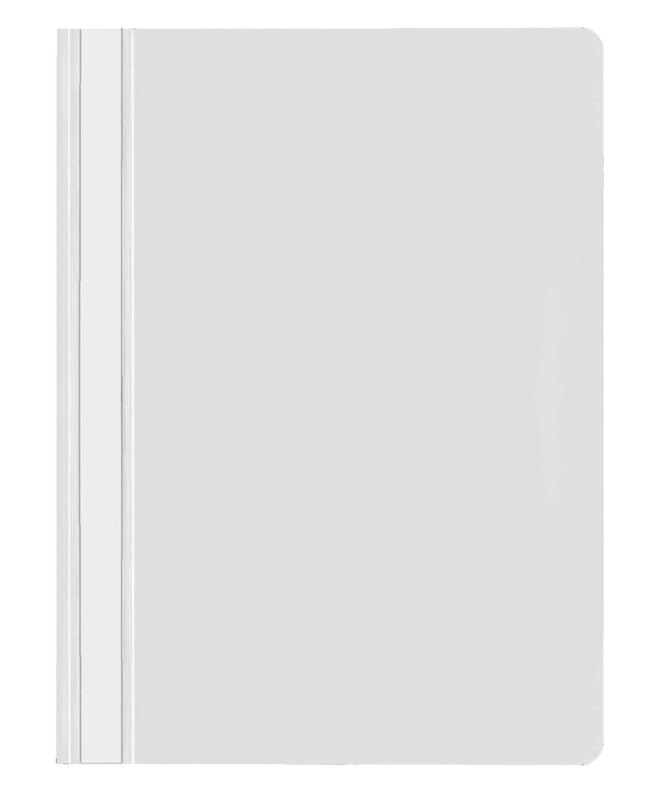 VELOFLEX 4748090 File Folder DIN A4 Polypropylene Transparent Cover with Labelling Strips White Pack of 20 โ image 1
