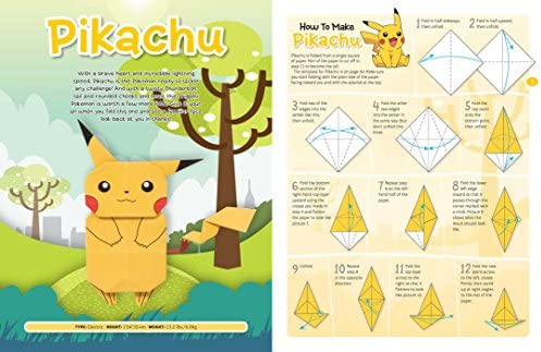 Pokemon Origami Fold Your Own Pokemon Pikachu Press