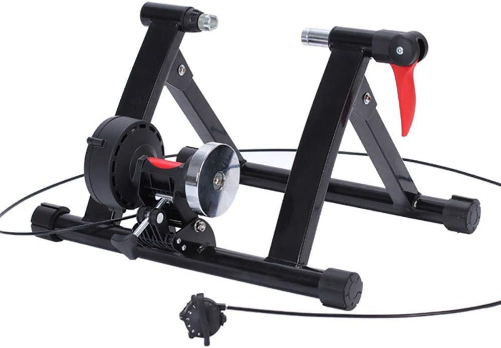 MGIZLJJ Stand Steel Bicycle Exercise Magnetic Stand with Noise Reduction Wheel for Road Bike 20-22 Inch Small Wheel Bicycle Training for Women And Men For All-Season Training