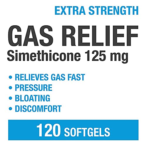 P Puregen Labs Extra Strength Gas Relief Softgels with Simethicone 125