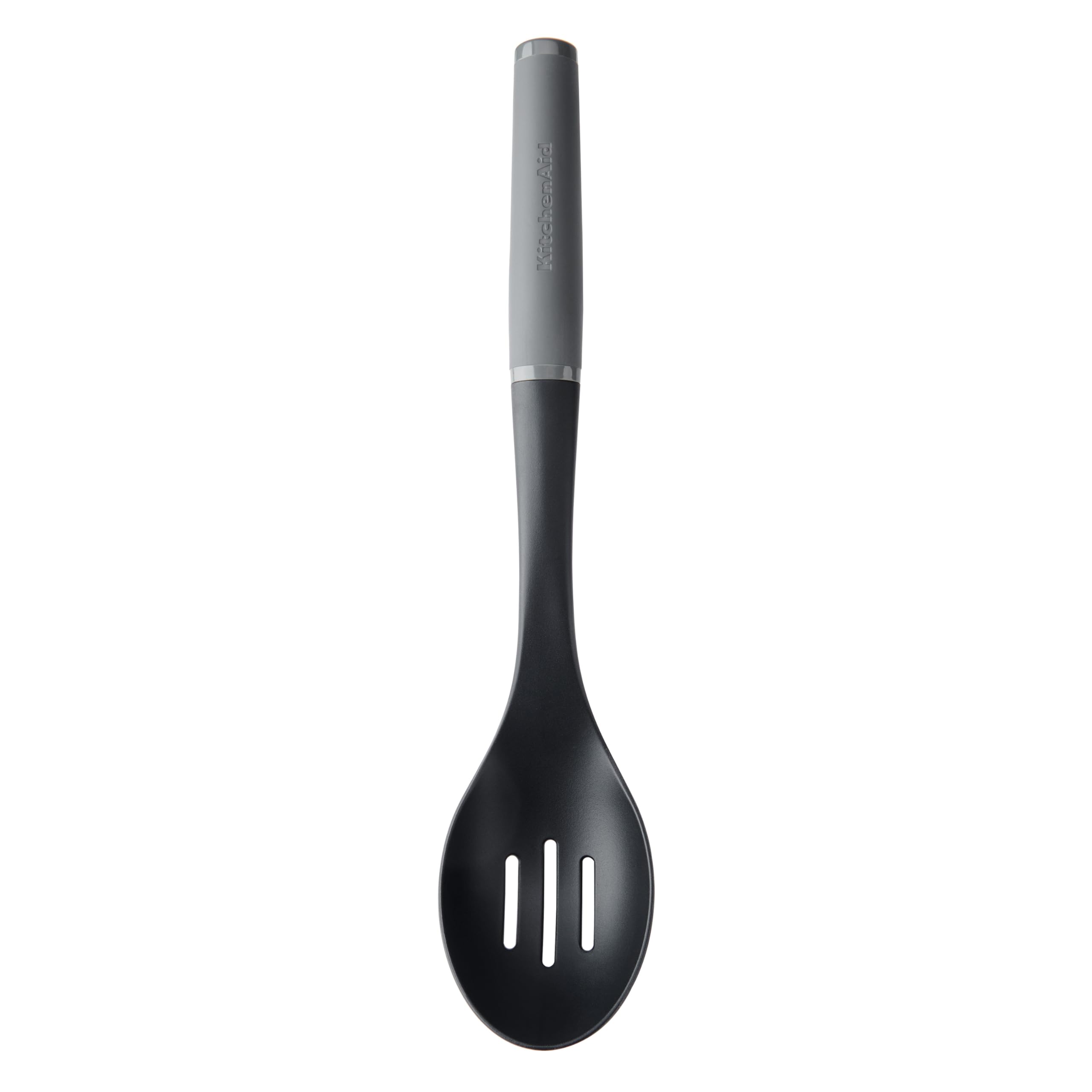 KitchenAid Soft Grip Slotted Spoon - Charcoal Grey — image 1
