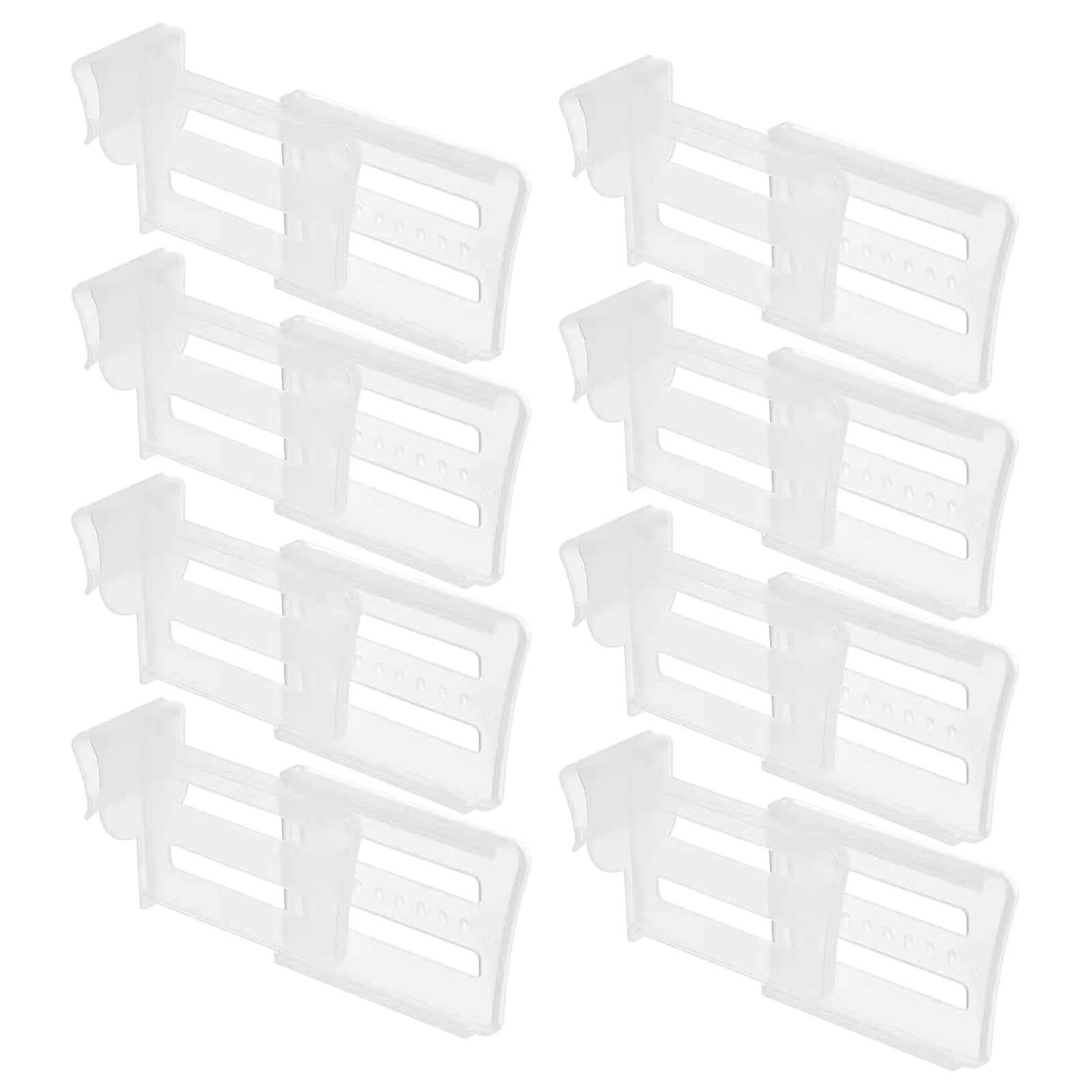 Yewseas 8 Pieces Adjustable Refrigerator Dividers, Accessory Organization Fridge Refrigerator Kitchen Divider for Kitchen and Home Supplies