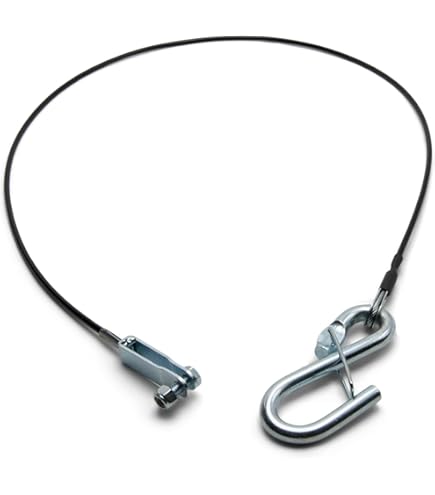 thumbnail image 2 of 3.3ft Breakaway Safety Cable For Trailers - Stainless Steel Emergency Brake Cable With Carabiner Clip 2 of 13