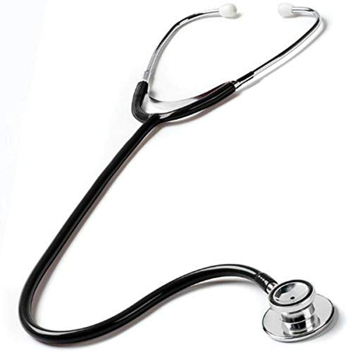 NCD Medical Black Tubing Dual Head Stethoscope
