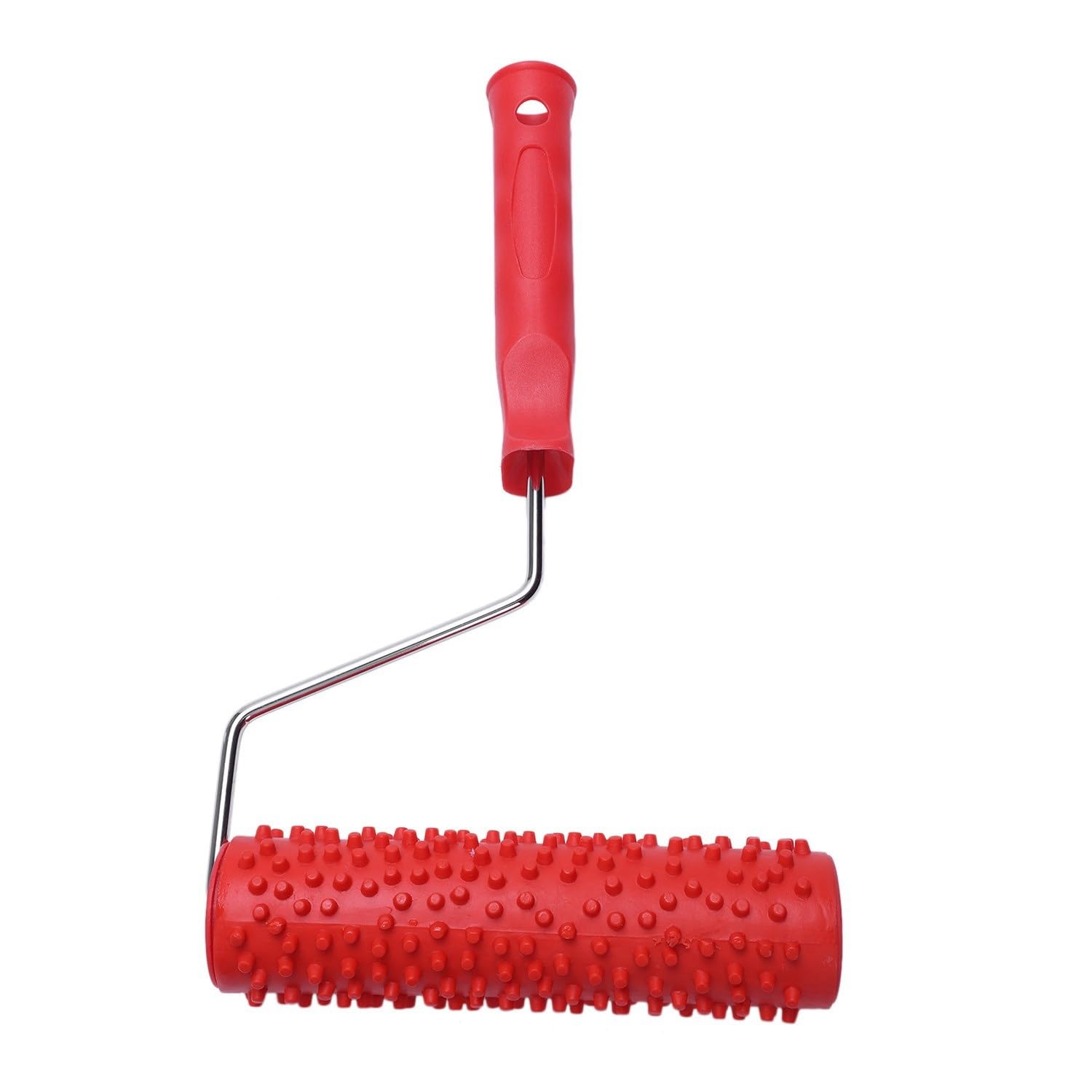 Dropfree 7inch Embossed Raindrop Painting Roller with Plastic Handle for Wall Decoration
