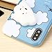 Case Cover For iPhone X, Squishy 3D Squeeze Cute Mochi Toy Silicone Back Soft (G)