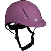 OVATION Adult Deluxe Schooler Riding Helmet - Lightweight Breathable Adjustable Equestrian Safety Helmet w/Removable Liner