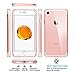 iPhone 8/iPhone 7 Case, ZUSLAB Compact Built-in HD Clear Screen Protector Full-Body Hybrid Protective Cover Crystal PC Back, Impact Resistant Bumper for Apple iPhone 8/iPhone 7 (Rose Crystal/White)