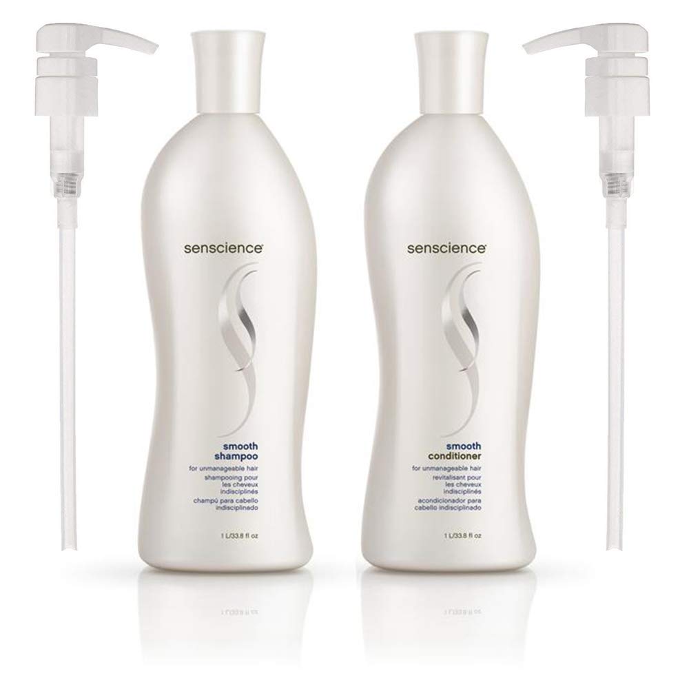 Senscience Smooth Shampoo & Conditioner 33.8 Ounce With Pump
