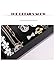 Wuligirl Velvet Clear Lid Necklace Mix Ring Display Case Jewelry Organizer Tray Jewelry Box Showcase Stackable(Ring&Necklace)