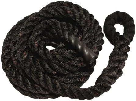The550CordShop Black PolyDac Climbing Rope, 1.5-Inch x 30-Feet
