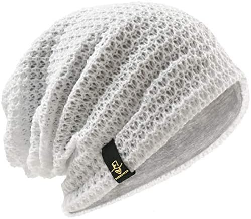 Slouchy Beanie Knit Crochet Rasta Cap 