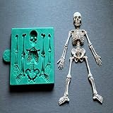 Silicone Mould Skeleton Halloween Sugarcraft Cake Decorating Fondant Mold Food Grade Molds For Cake Decorations