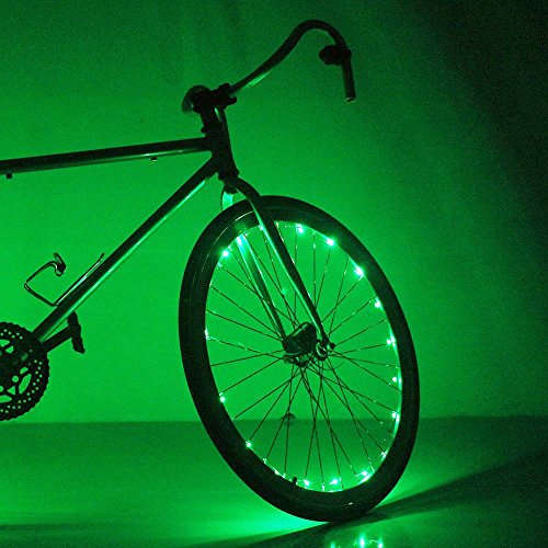 Soondar Super Bright 20LED Bicycle Bike Rim Lights, Green Pricepulse