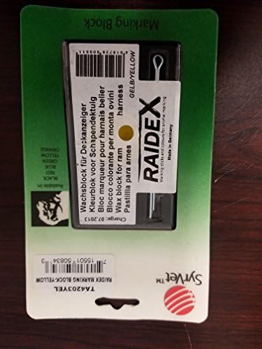 Syrvet Ram Ewe Sheep Marking Harness Crayon YELLOW Breeding Heat Detection Goat