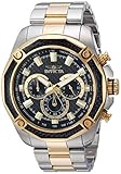 Invicta Men's Aviator Quartz Watch with Stainless-Steel Strap, Two Tone, 24 (Model: 22806)