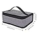 Lifewit Insulated Lunch Box Bag Lasagna Lugger for Men Women, Hand-carry Flat Bento Bag for Work & School, Grey