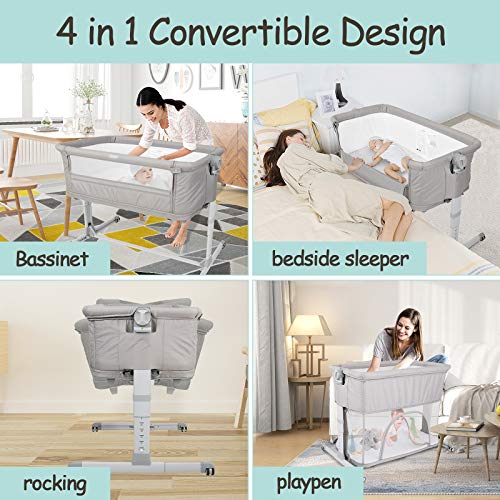 4 in 1 Baby with Wheel, Bedside Sleeper Portable