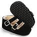 Voberry Baby Girls' Crib Moccasins Cute Soft Sole Sneakers Mary Jane Flat Shoes (0~6 Month, Black)