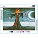 Yayoshow Halloween 5D DIY Diamond Painting Full Drill Round Diamond Paint Kits, Cross Stitch Kits Embroidery Art Crafts for Home Decor