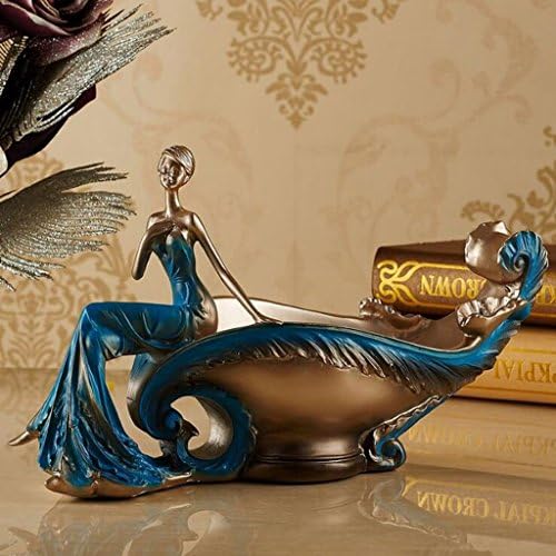 Jingzou Resin crafts European beauty wine rack home jewelry wine cabinet decoration Decoration33.512.520.5cm