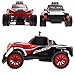 SZJJX RC Cars 1/16 Scale 2WD High Speed Vehicle 15MPH+ 2.4Ghz Radio Remote Control Off Road Racing Monster Crawler Trucks Fast Electric Race Buggy with LED Light and Sound SJ1504 Red