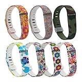 Tkasing 5pcs Replacement Bands with Metal Clasps for Fitbit Flex/Wireless Activity Bracelet Sport Wristband Small/Large (No tracker, Replacement Bands Only)
