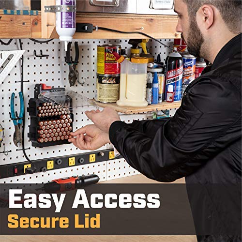 Volt Vault Battery Organizer Storage Case and Battery Tester 83 Slot AA/AAA Battery Holder