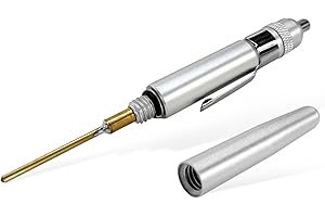 SHMZK Precision Oiler, Lightweight Aluminum Oiler Precision Oiling Pinpoint Pen for Machine Maintenance, Portable Lubricating Machine Oil Pen with Pocket Clip & Screw-on Cover