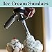 Professional Grade 1 Pint Whipped Cream Dispenser - 100% Stainless Steel Whipped Cream Maker Includes 3 Decorating Tips & Cleaning Brush
