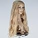 Miss U Hair Long Blonde 70s Hippie Wigs for Women Elf Princess Bride Wig Renaissance Long Wavy Halloween Costume Wig