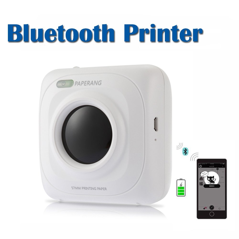 Docamor Portable MINI Pocket Printer Paper Photo Printer Wireless Bluetooth Connection